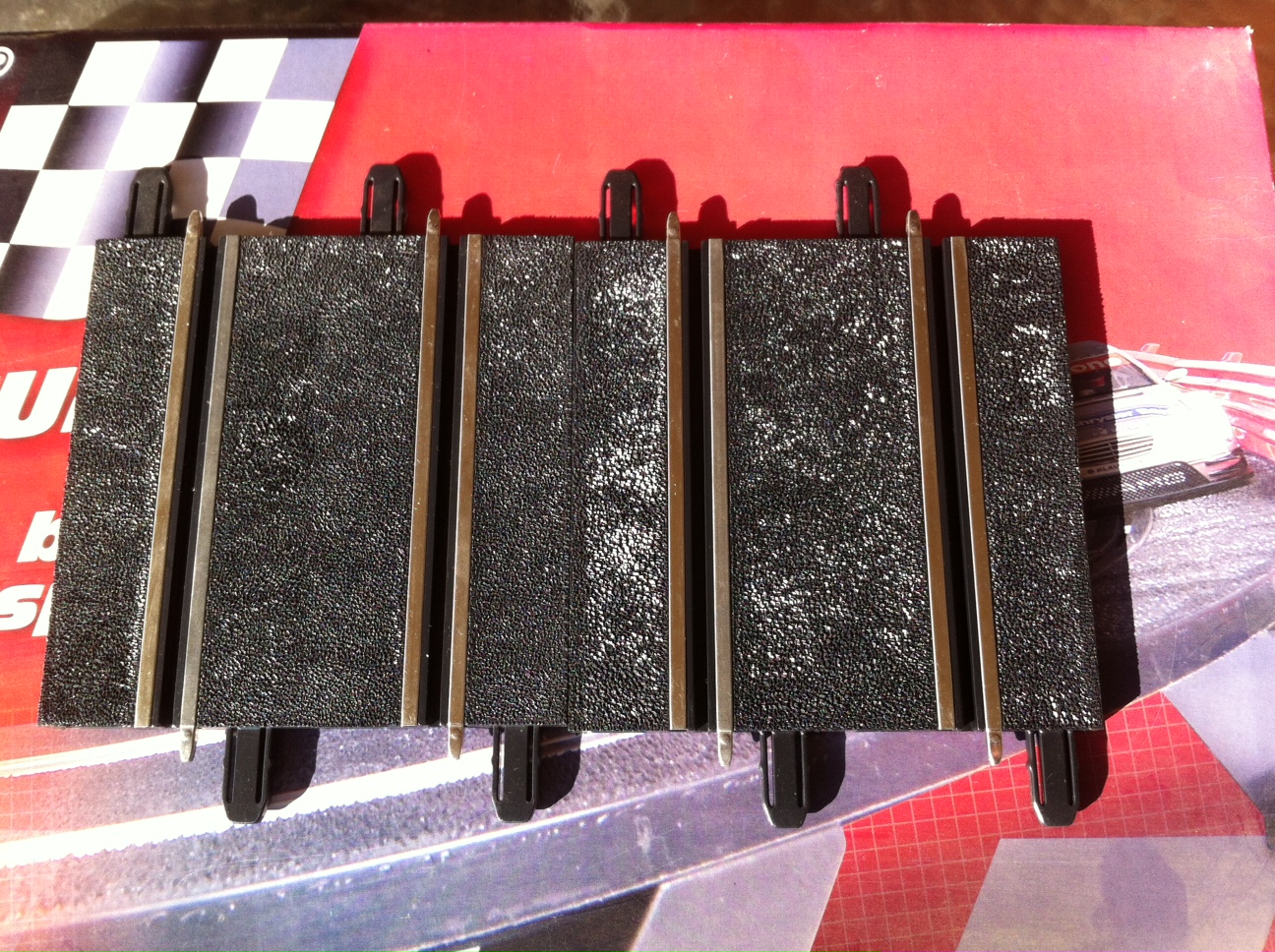 scalextric compact 2 rectas de cierre